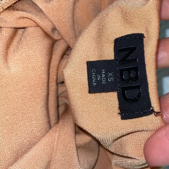 NBD Jacob Mini Dress in Carmel. Size XS - Picture 3 of 4